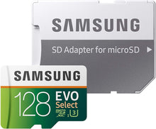 Load image into Gallery viewer, Samsung EVO Select 128GB microSDXC
